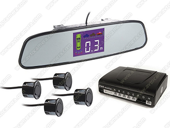 MasterPark 502-4-WZ - беспроводной парктроник с монитором 2.5 дюйма в зеркале